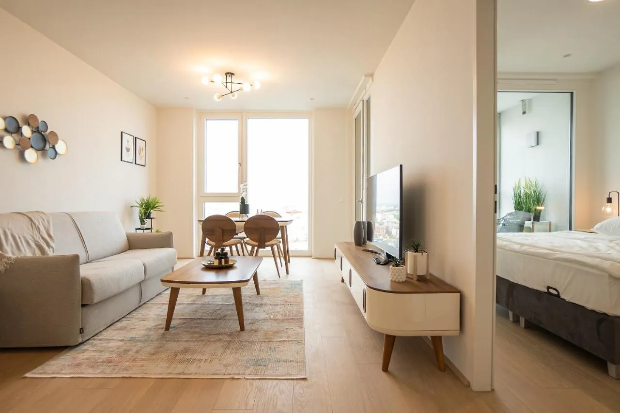 Posh Apartment On 22Nd Floor + Loggia, Pool, Gym, Sauna Wiedeń
